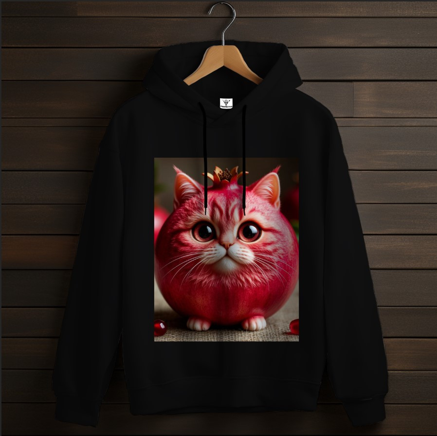 Толстовка-кенгуру (толстовка) з мемом прикольна кіт гранат ВСІ Розміри Преміум тканина