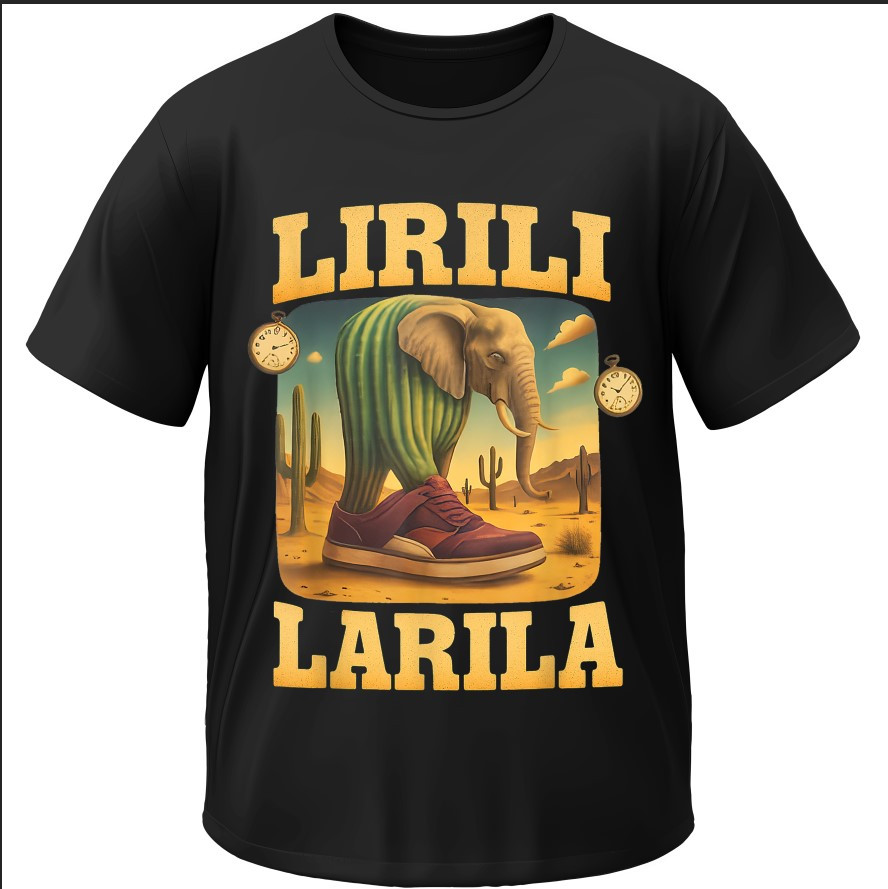 Футболка "З Мемом Мем Слон Кактус Italian Brainrot Італійські Меми 1" ВСІ Розміри Преміум тканина