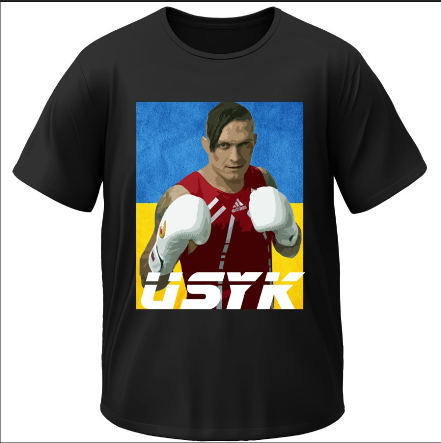 Футболка "Арт Usyk Усик Боксер" ВСІ Розміри Преміум тканина