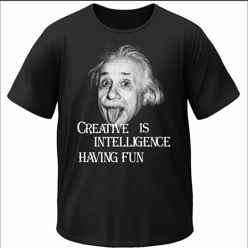 Футболка "Альберт Ейнштейн Написи Слова" ВСІ Розміри Преміум тканина