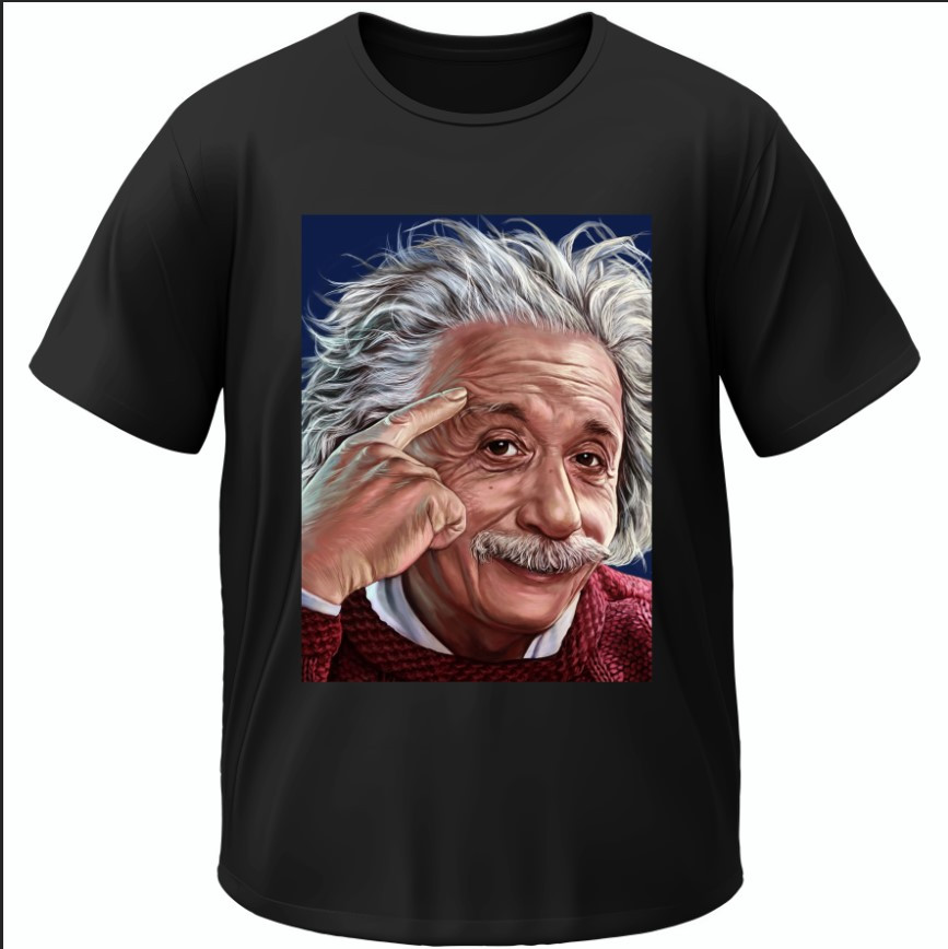 Футболка "Альберт Ейнштейн Арт 1" ВСІ Розміри Преміум тканина
