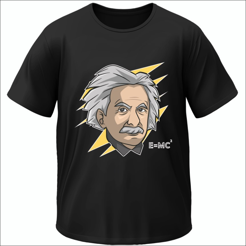Футболка "Альберт Ейнштейн Арт" ВСІ Розміри Преміум тканина