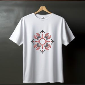 Футболка вишиванка з вашим закодованим ім'ям словом Аліна ВСІ Розміри Преміум тканина