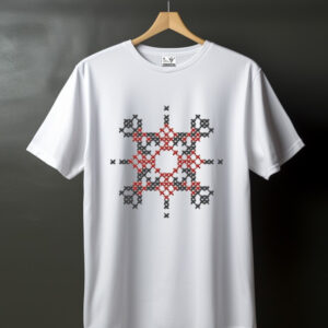 Футболка вишиванка з вашим закодованим ім'ям словом Андрій ВСІ Розміри Преміум тканина