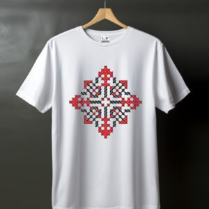 Футболка вишиванка з вашим закодованим ім'ям словом Віталій ВСІ Розміри Преміум тканина