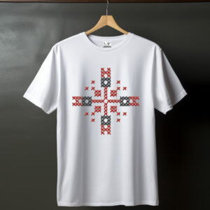 Футболка вишиванка з вашим закодованим ім'ям словом Воїн ВСІ Розміри Преміум тканина