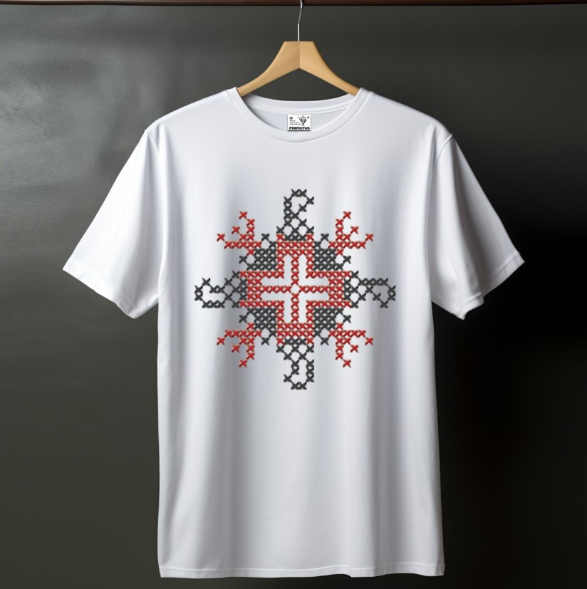 Футболка вишиванка з вашим закодованим ім'ям словом Володимир ВСІ Розміри Преміум тканина