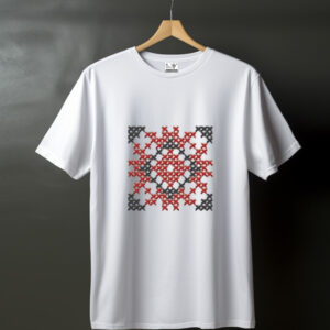 Футболка вишиванка з вашим закодованим ім'ям словом Ганна ВСІ Розміри Преміум тканина