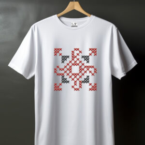 Футболка вишиванка з вашим закодованим ім'ям словом Дар'я ВСІ Розміри Преміум тканина