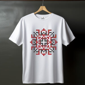 Футболка вишиванка з вашим закодованим ім'ям словом Людмила ВСІ Розміри Преміум тканина