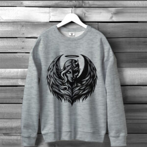 Світшот Янгол і демон арт ВСІ Розміри Преміум тканина