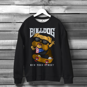 Світшот Бульдог На Скейті Арт ВСІ Розміри Преміум тканина