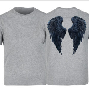 Футболка Чорні крила ВСІ Розміри Преміум тканина