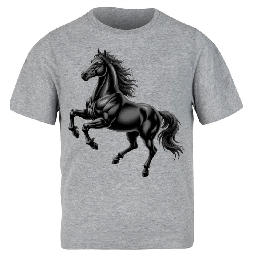 Футболка Чорний кінь ВСІ Розміри Преміум тканина