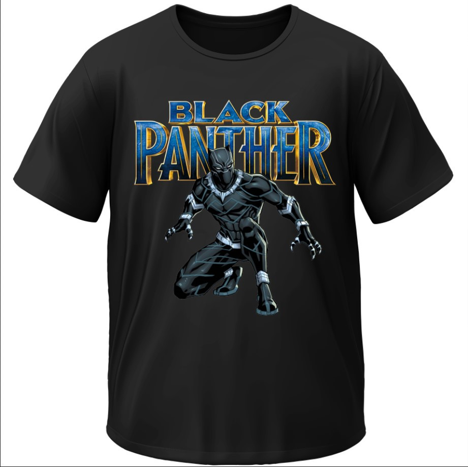 Футболка Чорна пантера марвел ВСІ Розміри Преміум тканина