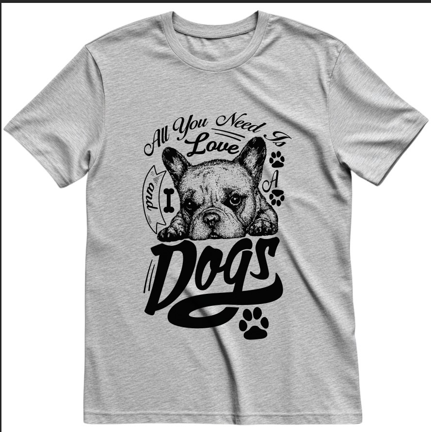 Футболка Цуценя бульдога арт з написами ВСІ Розміри Преміум тканина