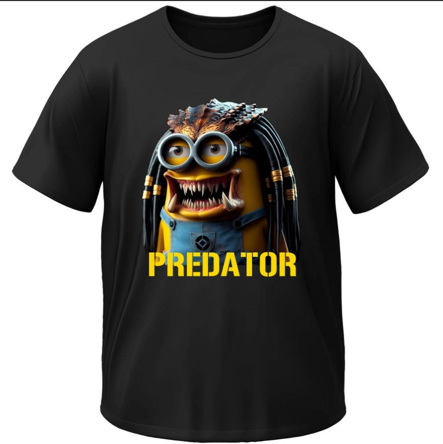 Футболка Хижак посіпака predator ВСІ Розміри Преміум тканина