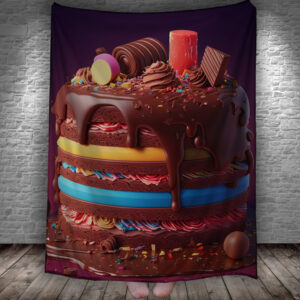 Плед Шоколадний торт