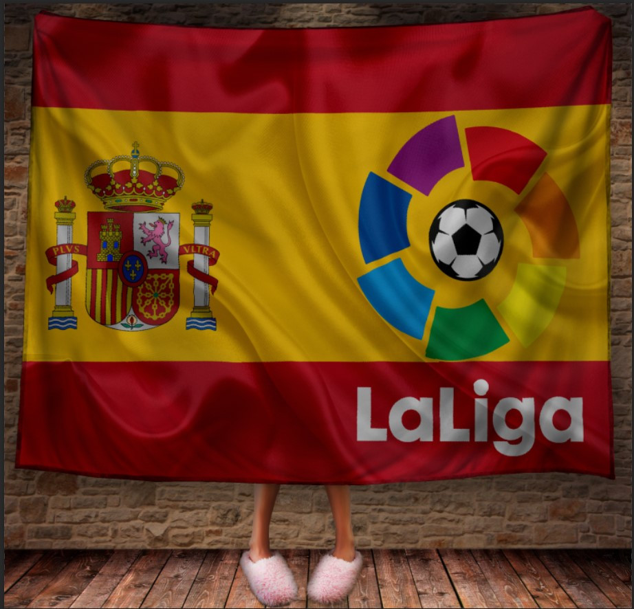 Плед Чемпіонат Іспанії з футболу емблема Ла Ліга