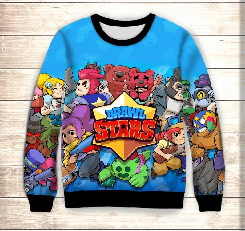 Світшот 3D Бравлери & Logo Brawl Stars ВСІ Розміри Преміум тканина