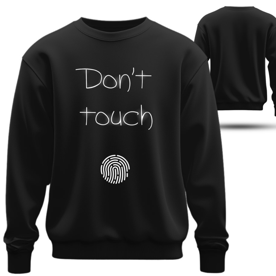 Світшот Не чіпати торкатись напис 1 оверсайз унісекс ВСІ Розміри Преміум тканина