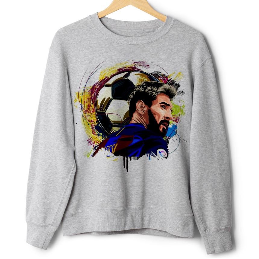 Світшот Ліонель Мессі футбол оверсайз унісекс ВСІ Розміри Преміум тканина