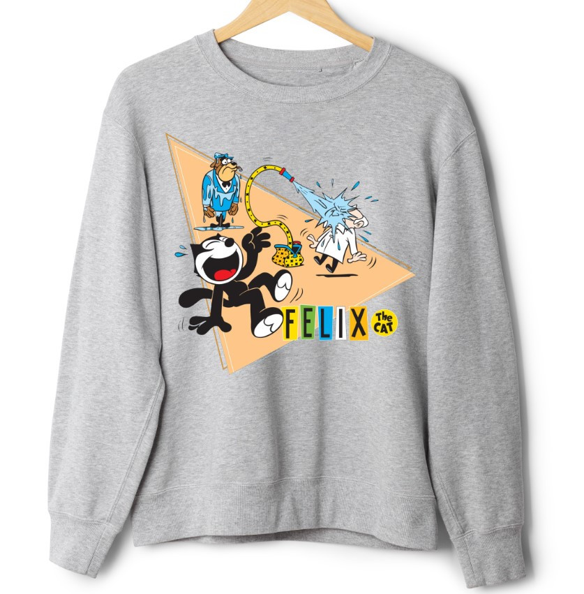 Світшот Кіт Фелікс мультик 1 оверсайз унісекс ВСІ Розміри Преміум тканина