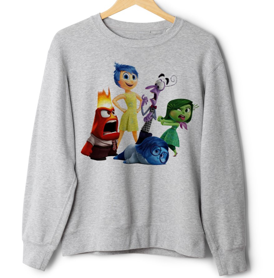 Світшот Думки навиворіт мультик 1 оверсайз унісекс ВСІ Розміри Преміум тканина