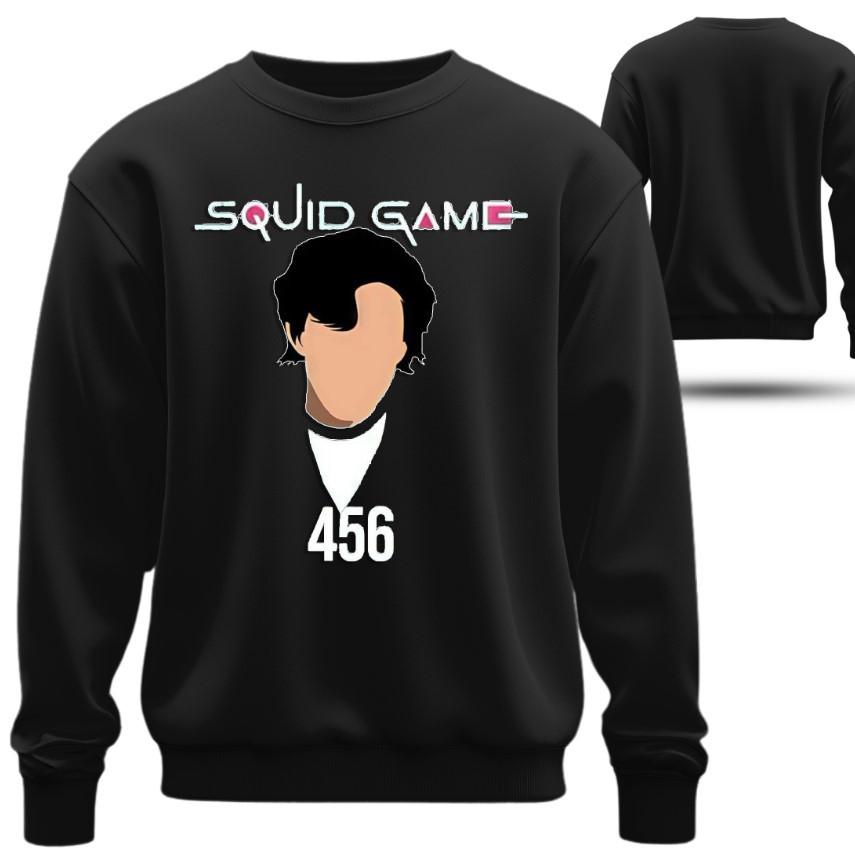 Світшот Гра кальмара 456 оверсайз унісекс ВСІ Розміри Преміум тканина