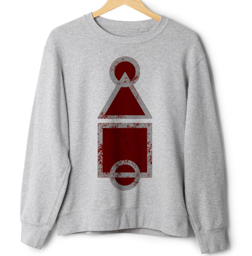 Світшот Гра кальмара 1 оверсайз унісекс ВСІ Розміри Преміум тканина