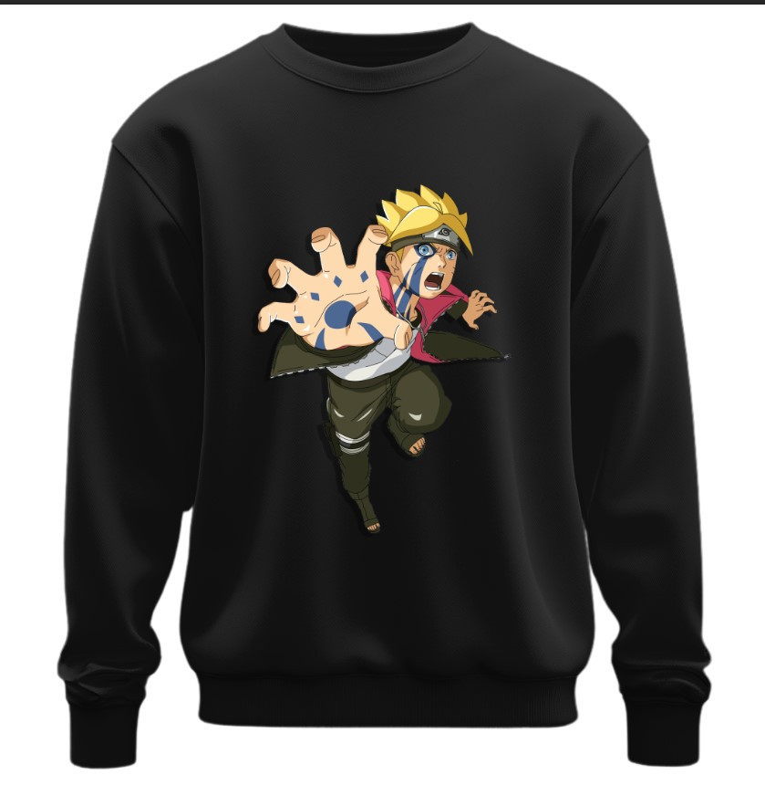 Світшот Naruto Наруто аніме Узумакі 7445 оверсайз унісекс ВСІ Розміри Преміум тканина