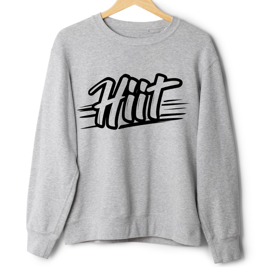 Світшот Hiit Напис Хіт оверсайз унісекс ВСІ Розміри Преміум тканина