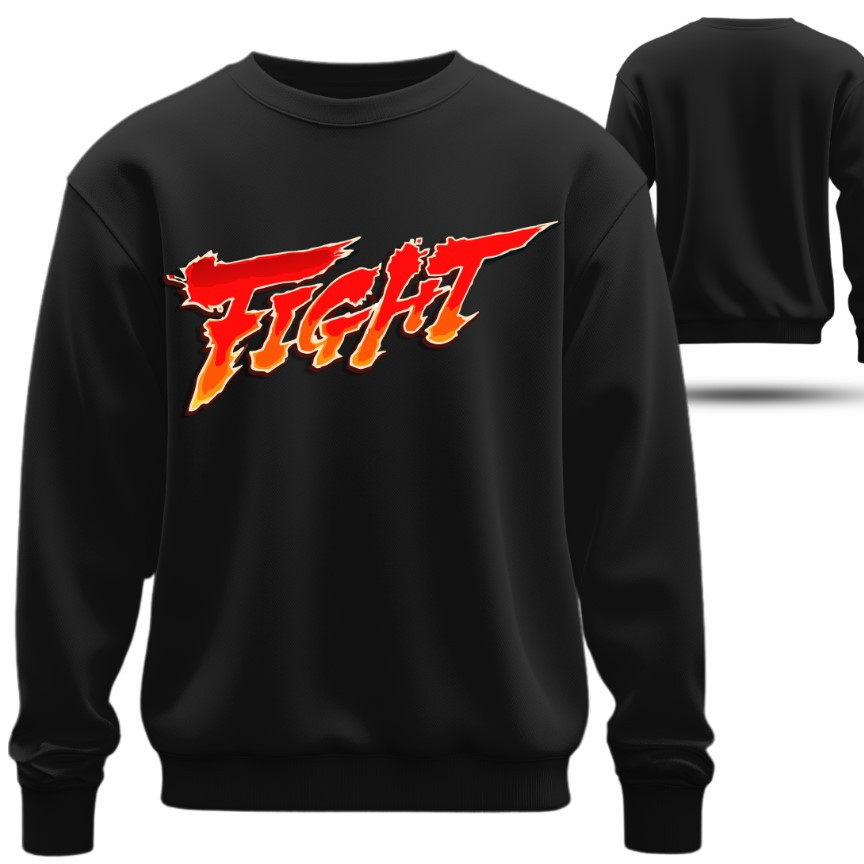 Світшот Fight Напис оверсайз унісекс ВСІ Розміри Преміум тканина
