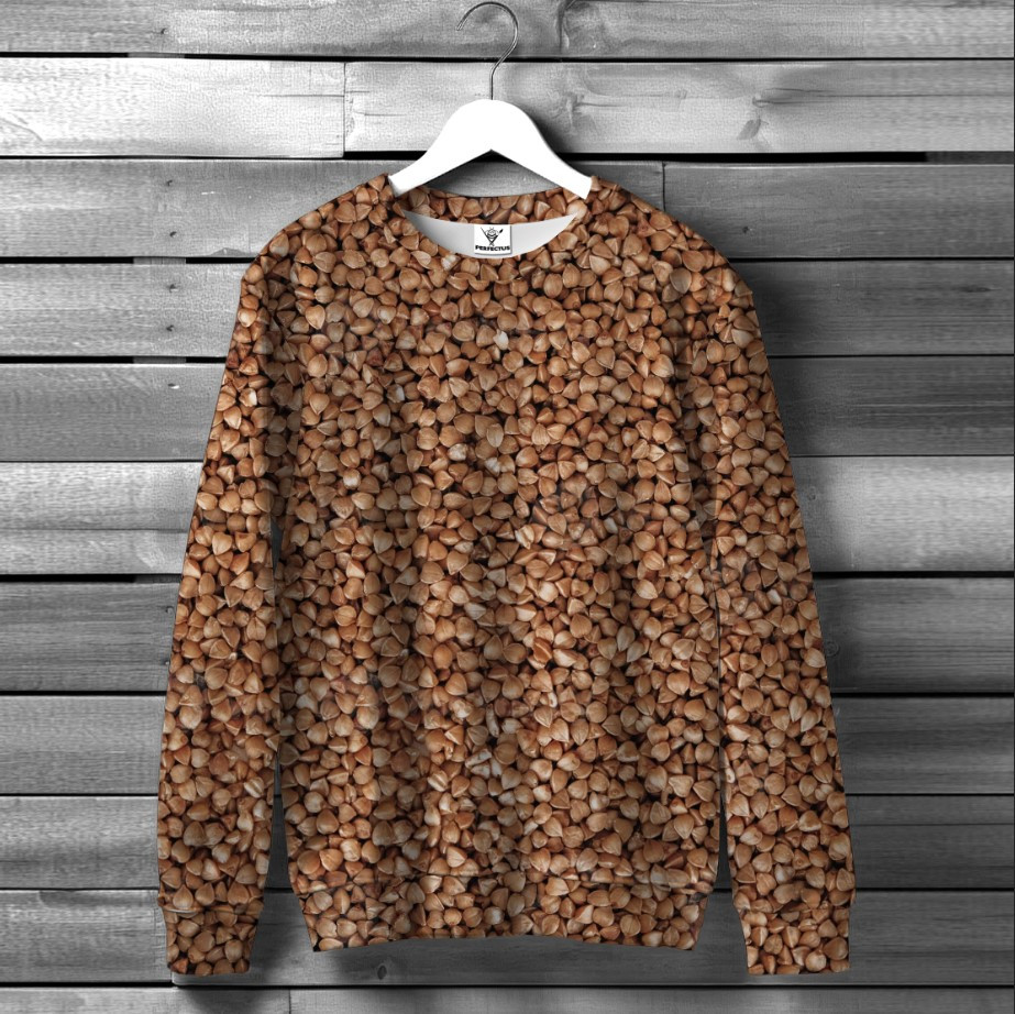 Світшот "З гречкою" оверсайз унісекс ВСІ розміри Преміум тканина