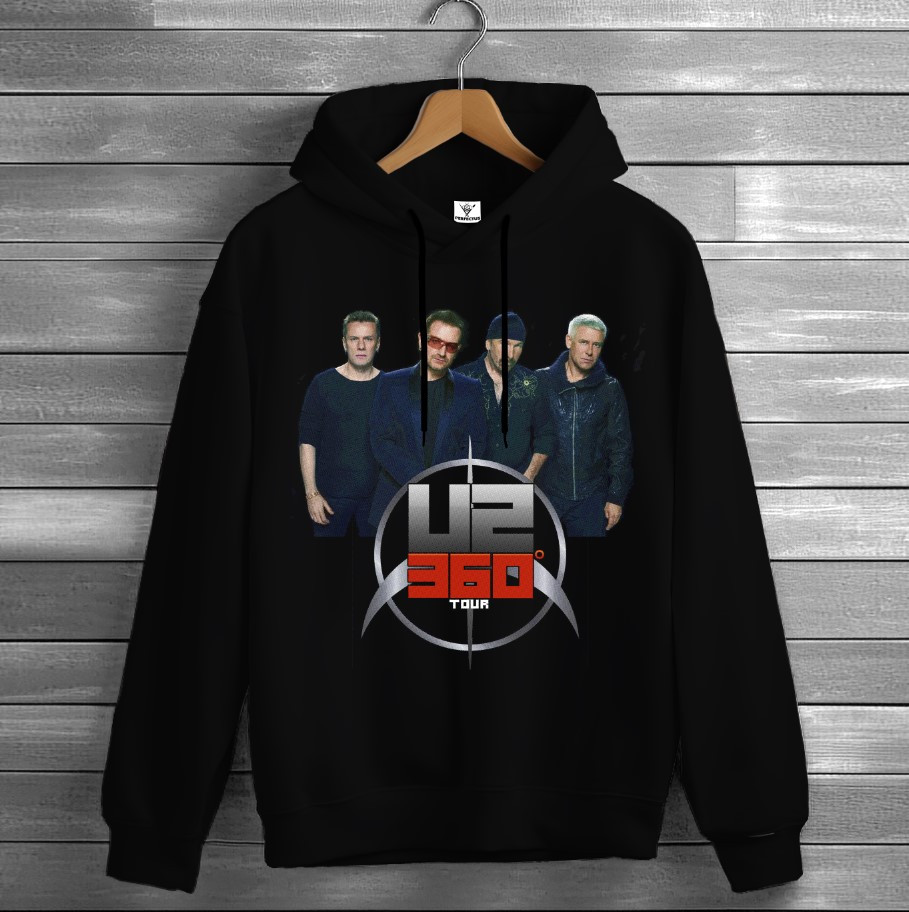 Толстівка U2 лого гурт рок музика група фанату Rock Band 7 худі оверсайз унісекс ВСІ розміри Преміум тканина