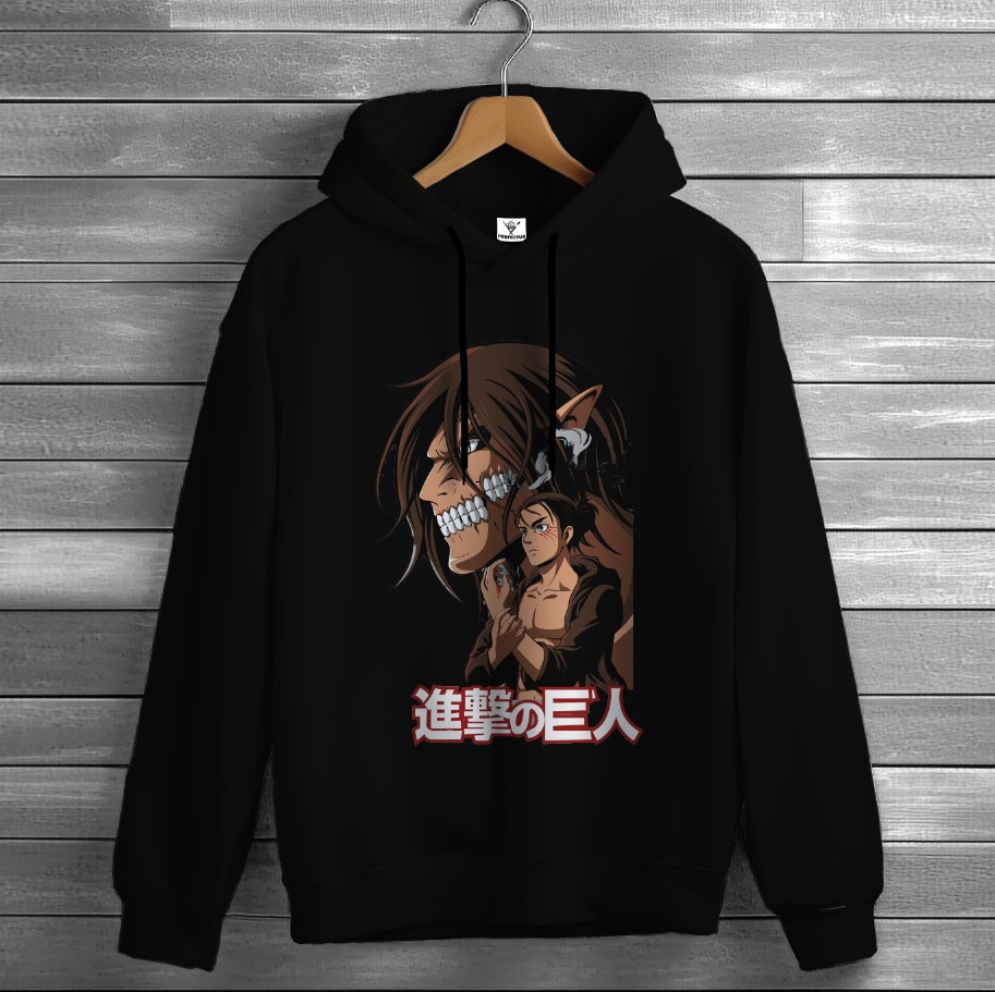 Толстівка Attack on Titan аніме вайб Anime манга Eren Yeager худі оверсайз унісекс ВСІ розміри Преміум тканина