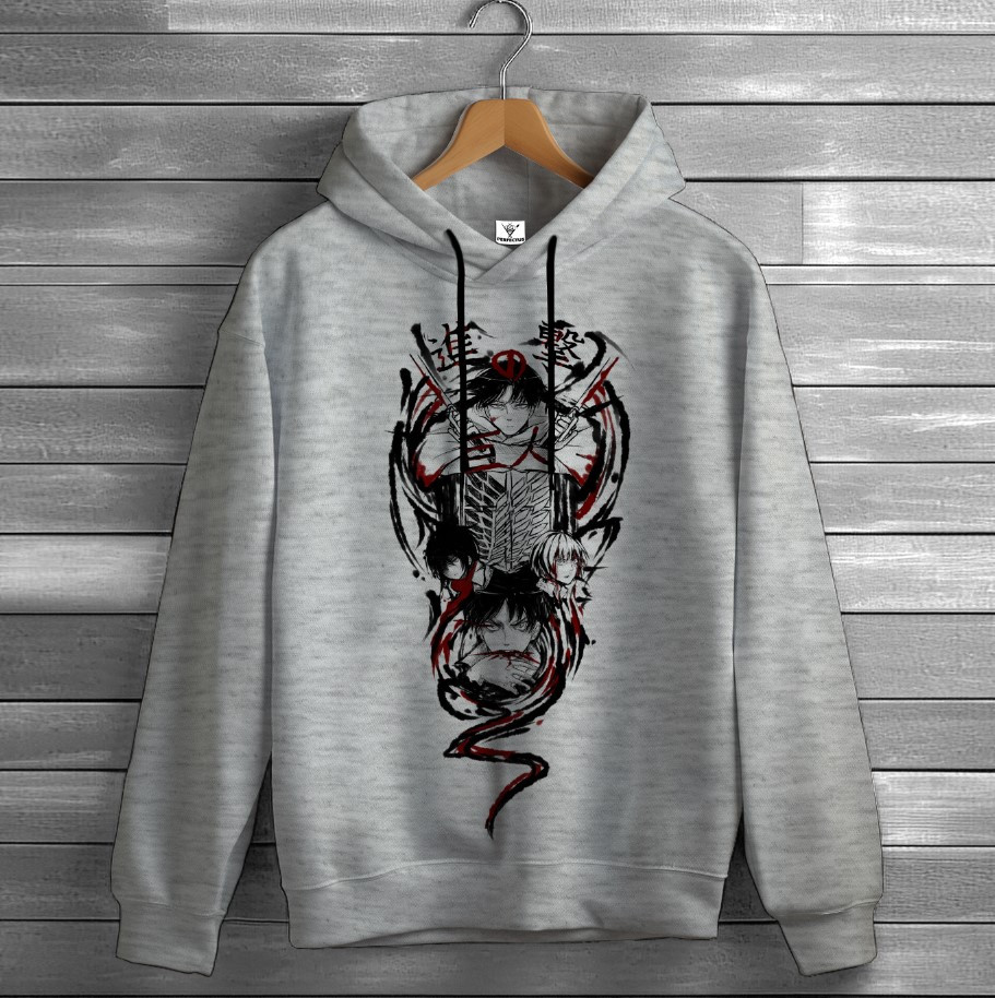 Толстівка Attack on Titan аніме вайб Anime манга 18 худі оверсайз унісекс ВСІ розміри Преміум тканина