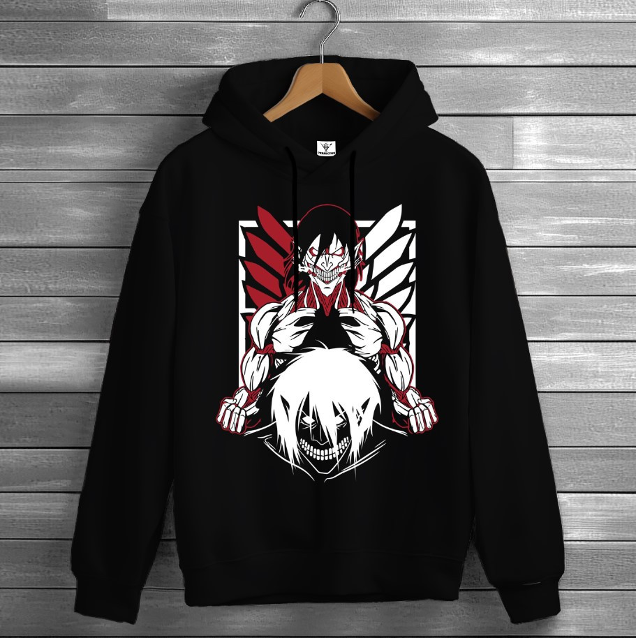 Толстівка Attack on Titan аніме вайб Anime манга 1 худі оверсайз унісекс ВСІ розміри Преміум тканина