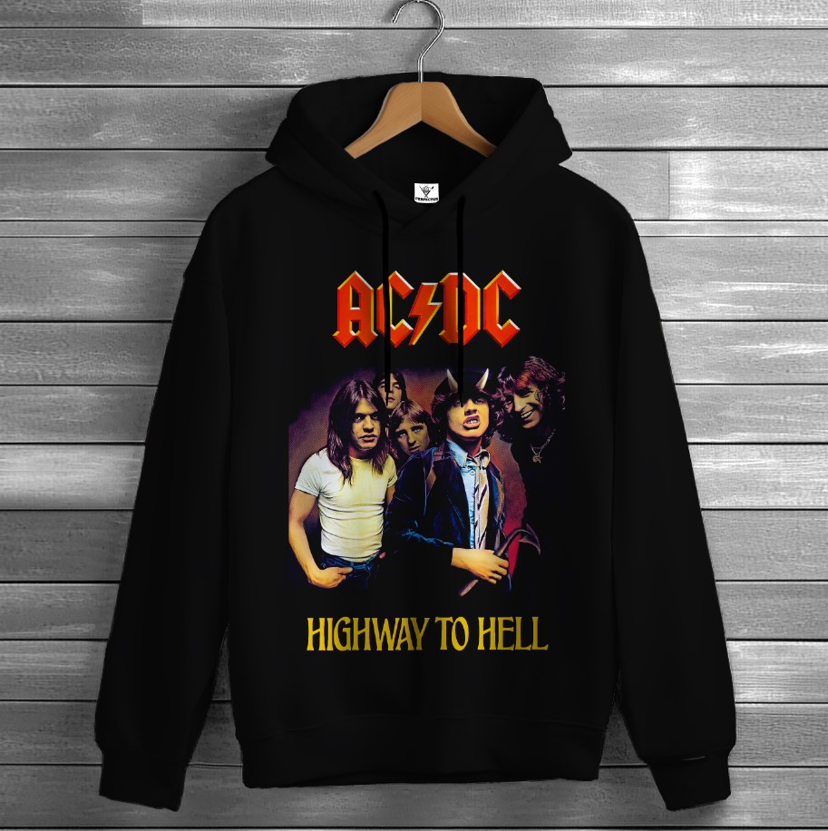 Толстівка AC/DC лого гурт рок музика група фанату Rock Band 9 худі оверсайз унісекс ВСІ розміри Преміум тканина