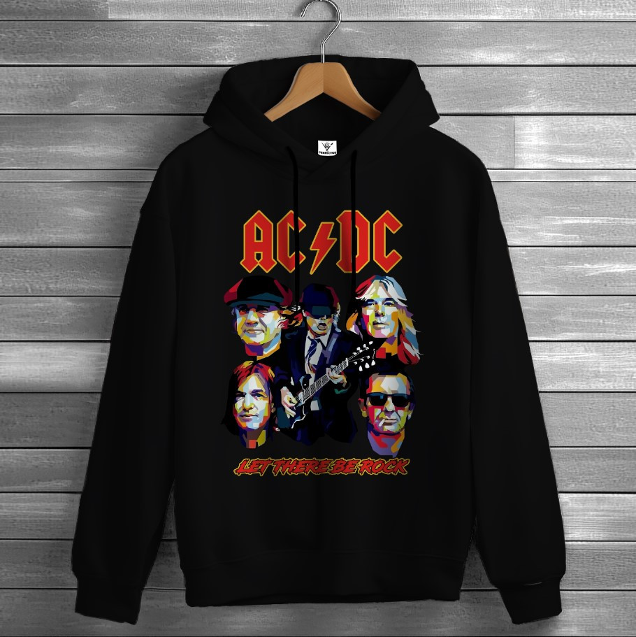 Толстівка AC/DC лого гурт рок музика група фанату Rock Band 2 худі оверсайз унісекс ВСІ розміри Преміум тканина