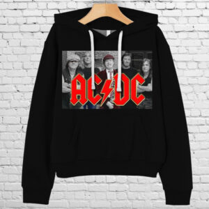 Толстівка AC/DC лого гурт рок музика група фанату Rock Band 1 худі оверсайз унісекс ВСІ розміри Преміум тканина