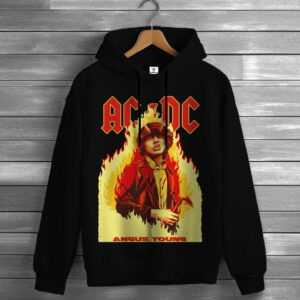 Толстівка AC/DC лого гурт рок музика Angus Young 1 худі оверсайз унісекс ВСІ розміри Преміум тканина