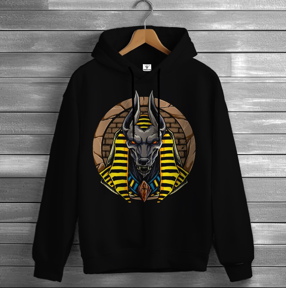 Толстівка Anubis бог єгипет худі оверсайз унісекс ВСІ розміри Преміум тканина