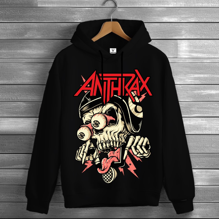 Толстівка Anthrax лого гурт рок музика група фанату Rock Band худі оверсайз унісекс ВСІ розміри Преміум тканина