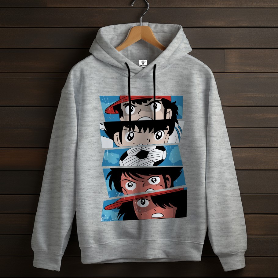 Толстівка Captain Tsubasa аніме вайб Anime манга футбол 2 худі оверсайз унісекс ВСІ розміри Преміум тканина