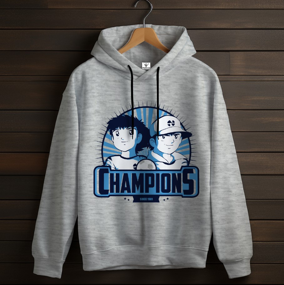 Толстівка Captain Tsubasa аніме вайб Anime манга футбол 1 худі оверсайз унісекс ВСІ розміри Преміум тканина