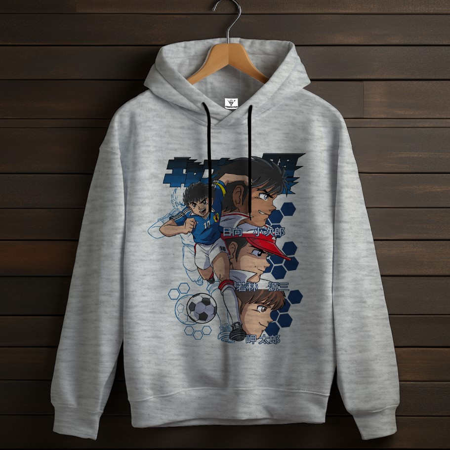 Толстівка Captain Tsubasa аніме вайб Anime манга футбол худі оверсайз унісекс ВСІ розміри Преміум тканина