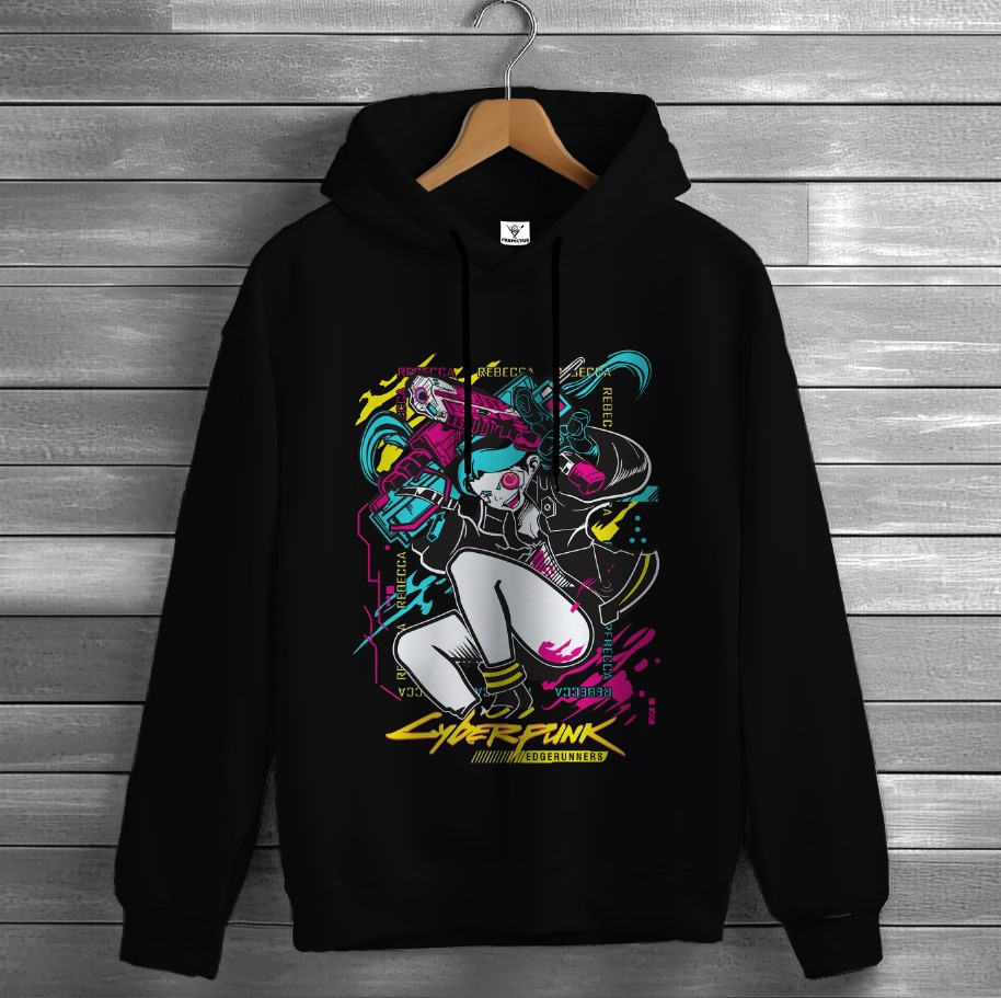 Толстівка Cyberpunk аніме вайб Anime 2 худі оверсайз унісекс ВСІ розміри Преміум тканина