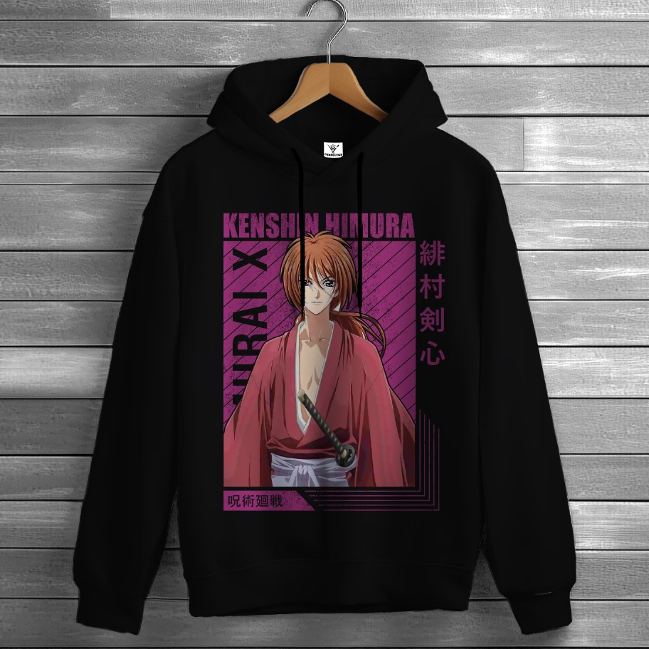 Толстівка Rurouni Kenshin аніме вайб Anime манга 5 худі оверсайз унісекс ВСІ розміри Преміум тканина