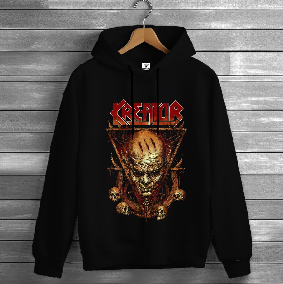 Толстівка Kreator лого гурт рок музика група фанату Rock Band 4 худі оверсайз унісекс ВСІ розміри Преміум тканина